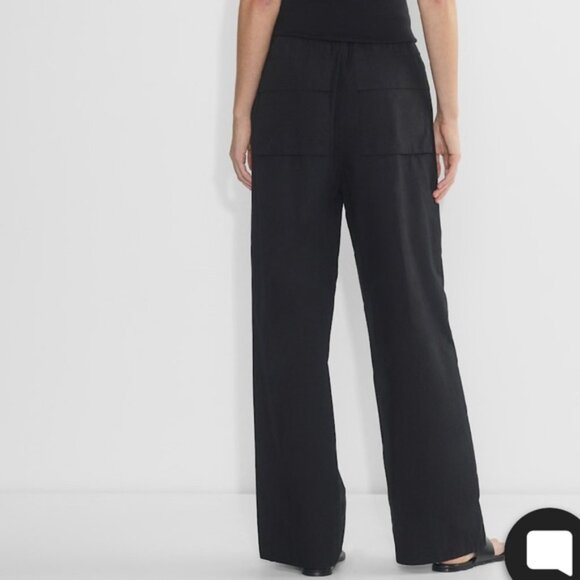 Aritzia Babaton System Wide-leg cotton Poplin Pant Black - Picture 5 of 13